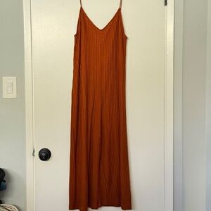 Zara burnt orange jumpsuit